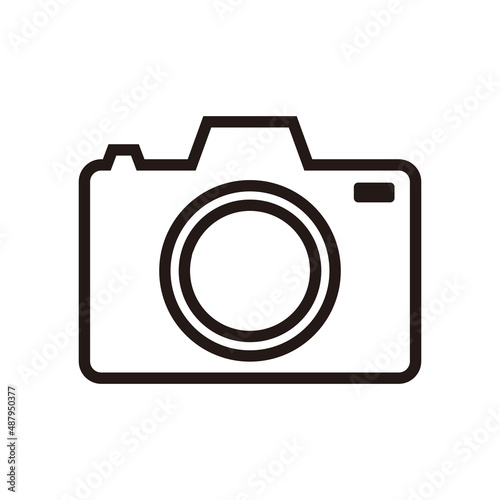 camera icon vector on white background