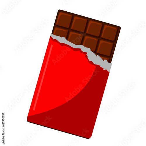 chocolate bar snack vector design