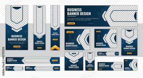 Abstract banner design web template Set, Horizontal header web banner. Modern cover header background for website design, Social Media Cover ads banner, flyer, invitation card.