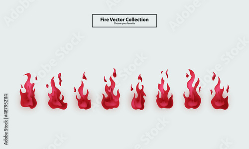 drawing outline fire vector element flame icon logo cartoon wallpaper background clipart symbol set