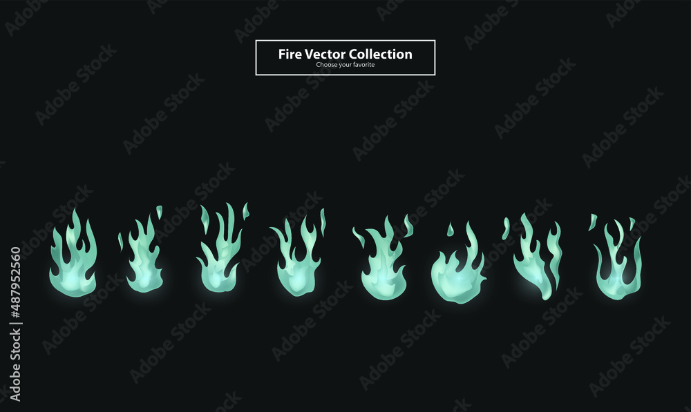 Obraz premium drawing outline fire vector element flame icon logo cartoon wallpaper background clipart symbol set