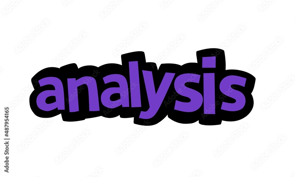 ANALYSIS writing graffiti design on white background ANALYSIS writing graffiti design on white background