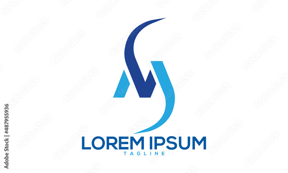 Unique letter logo Modern and minimalist vector and abstract logo Unique letter logo Modern and minimalist vector and abstract logo