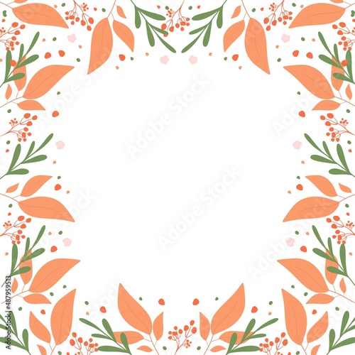 Floral template. Design banner with flowers. Vector card for greeting card, sale,offer,promotion
