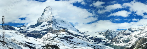 Das Matterhorn mit einer beeindruckenden Wolkenfahne