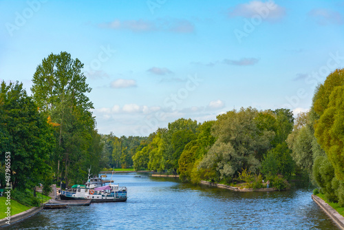 Saint Petersburg, picturesque view of the Krestovka River