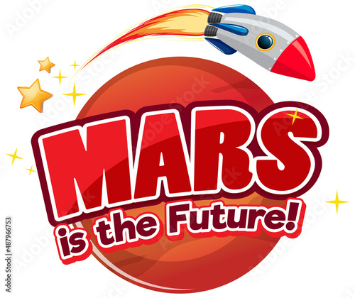 Mars is the futures word logo design