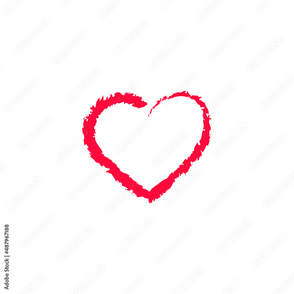 Vector image. Heart, symbol of love.