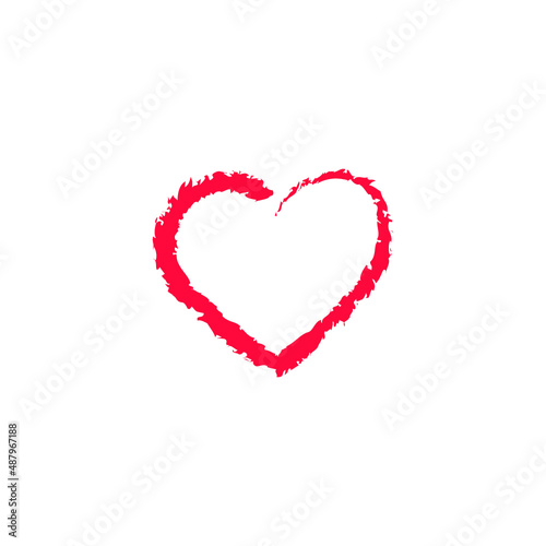 Vector image. Heart  symbol of love.