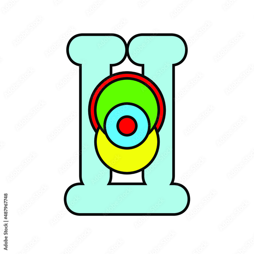 letter H logos icon camera vector illustration for bussines