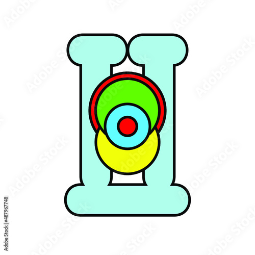 letter H logos icon camera vector illustration for bussines