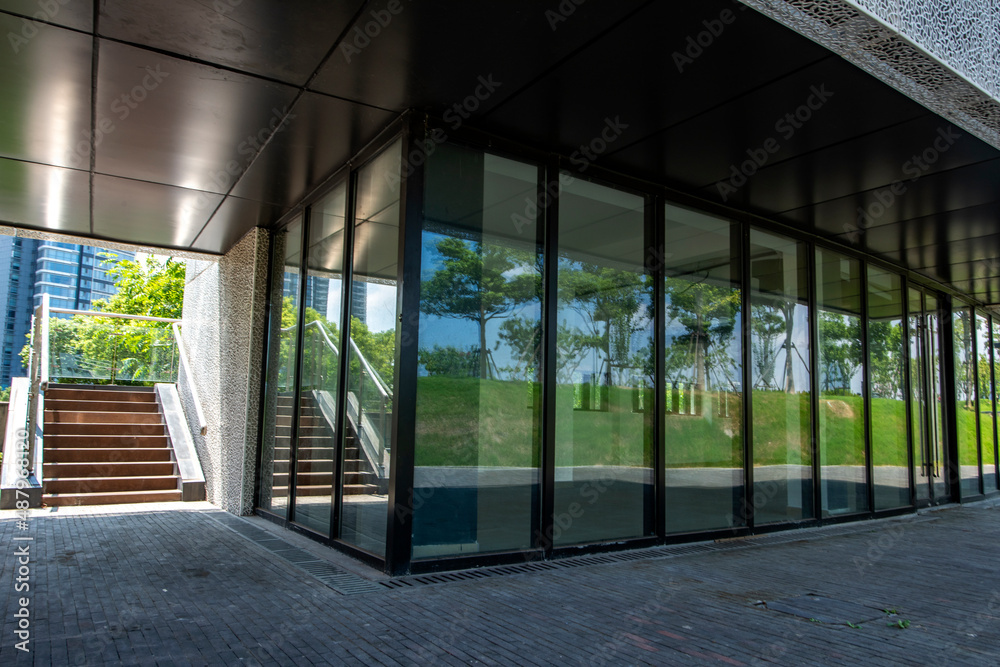 City street commercial shop outdoor glass doors and Windows City street commercial shop outdoor glass doors and Windows