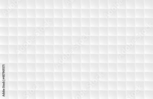 Elegant bright geometric design white banner vector. 3D vector squares technologic white abstract background. Abstract grey white background with mesh of squares. Mosaic style. Digital. Cell. Vector