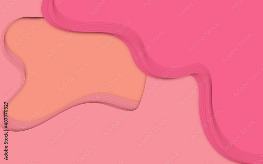 Abstract 3d background with paper cut layer geometric elements. Dynamic multicolor wave style branding, advertising with shapes. Modern background minimal template for covers, invitations, posters Abstract 3d background with paper cut layer geometric elements. Dynamic multicolor wave style branding, advertising with shapes. Modern background minimal template for covers, invitations, posters
