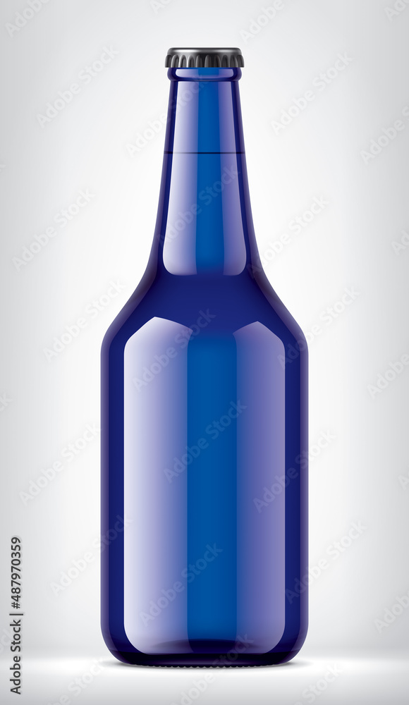 Color Glass Bottle on background. Color Glass Bottle on background.
