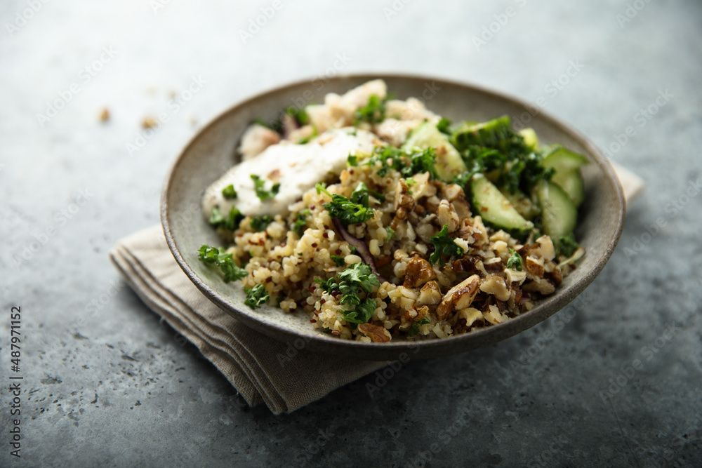 Healthy quinoa bowl with chicken Healthy quinoa bowl with chicken
