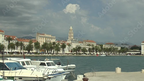 Split, Croatia. View of the city and the Cathedral of Saint Domnius.