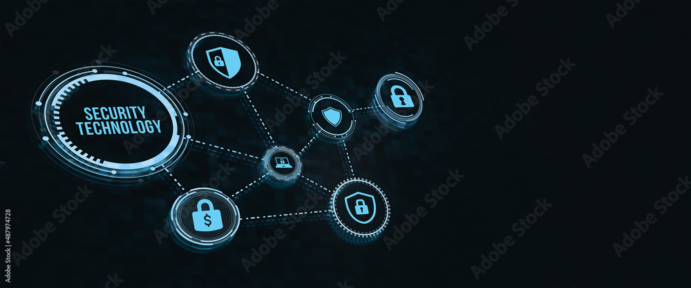 Internet, business, Technology and network concept. Cyber security data protection business technology privacy concept. 3d illustration Internet, business, Technology and network concept. Cyber security data protection business technology privacy concept. 3d illustration