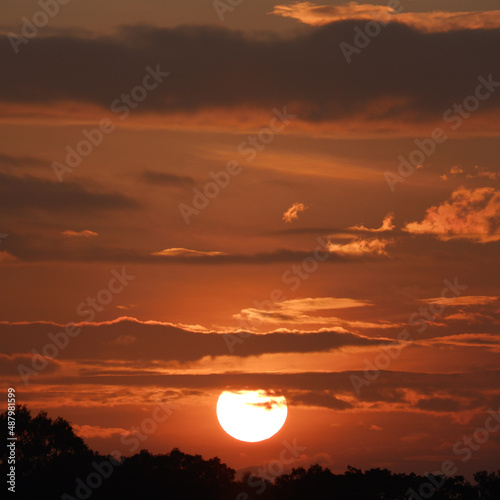 sunrise over the lake