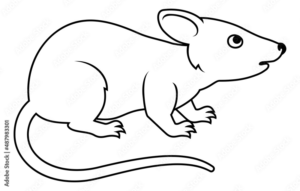 Obraz premium Rat Chinese Zodiac Horoscope Animal Year Sign