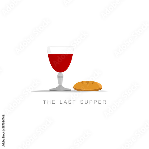 Bread and wine are a symbol of Christianity, the Last Supper. 