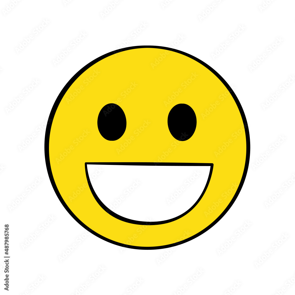 Smiling face emoji. Isolated. Vector. Cartoon Smiling face emoji. Isolated. Vector. Cartoon