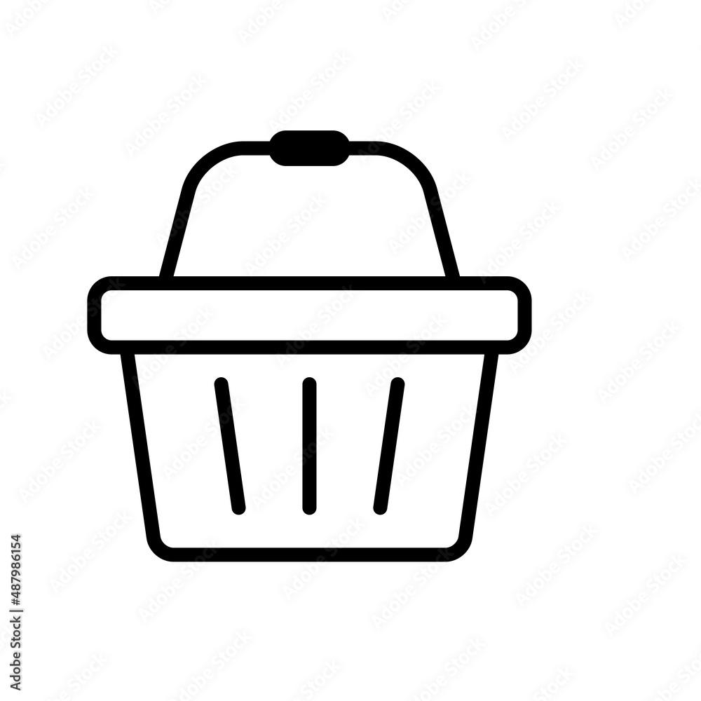 Shopping Basket Icon Vector Illustration Design Shopping Basket Icon Vector Illustration Design