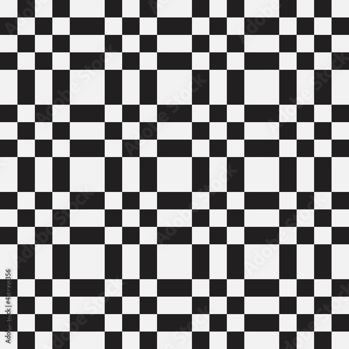 Checker plaid pattern seamless wallpaper. Vector chess tartan plaid pattern.