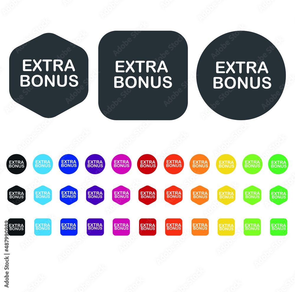 extra bonus buttons for vector extra bonus buttons for vector