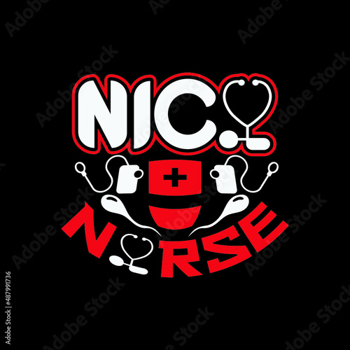 nicu nurse - happy nurse day tshirt design and quotes design vector.