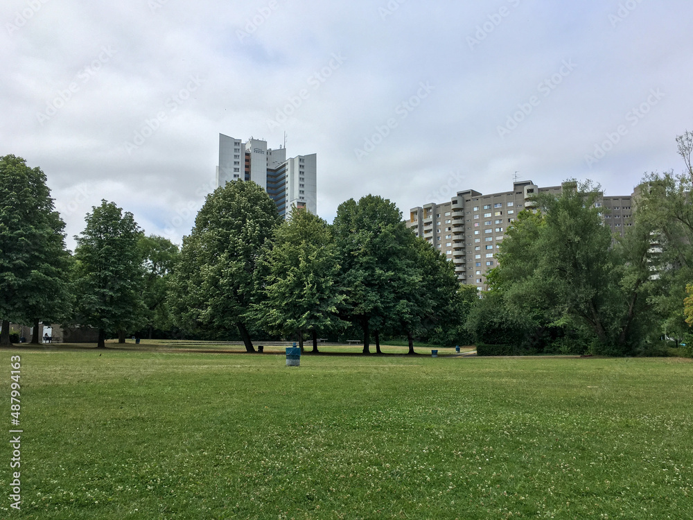 Park in the middle of the city
