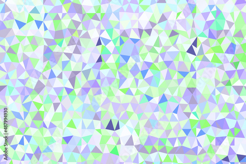Polygonal rainbow mosaic background. Abstract low poly vector illustration. Triangular pattern, copy space. Template geometric business design with triangle for poster, banner, card, flyer
