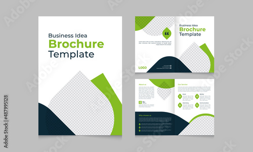 business idea brochure template layout design with corporate company profile