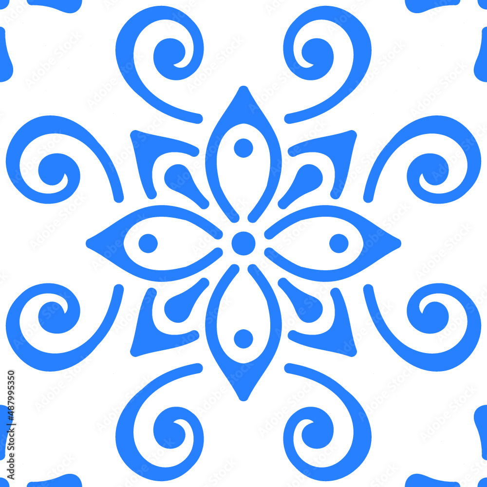 blue floral ornament blue floral ornament