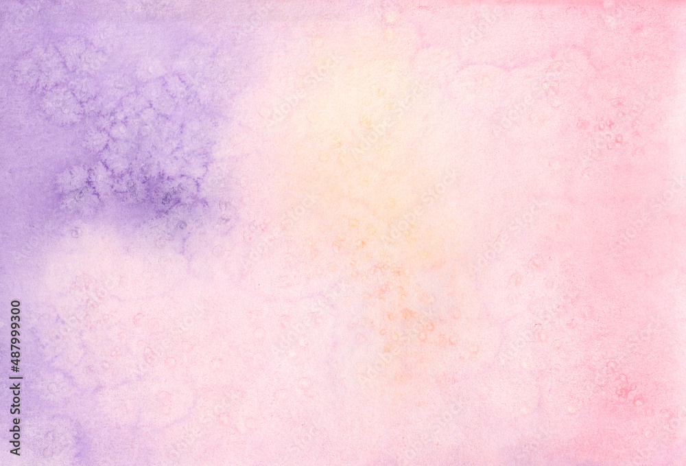 Сolorful  abstract watercolor background. Pink. Violet