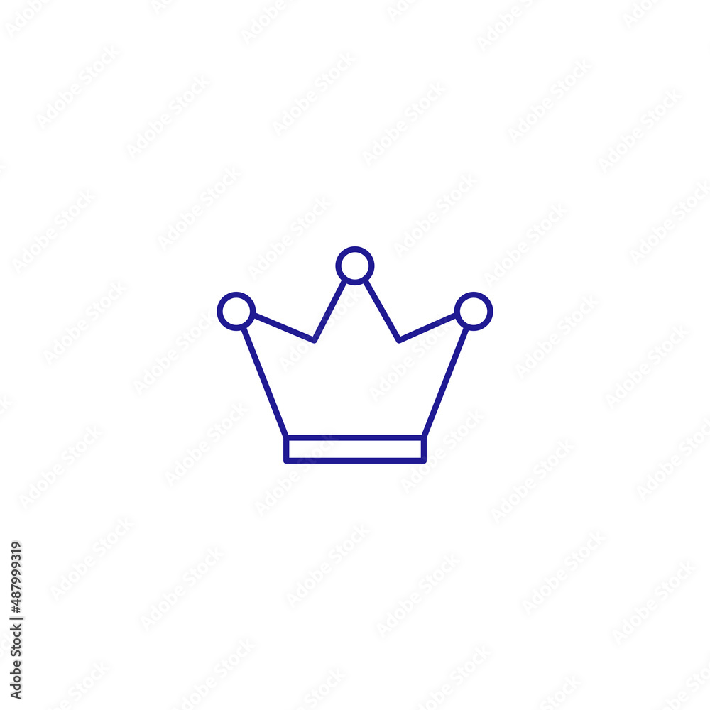 Crown king queen prince princess line icon. Heraldic emperor hat Crown king queen prince princess line icon. Heraldic emperor hat