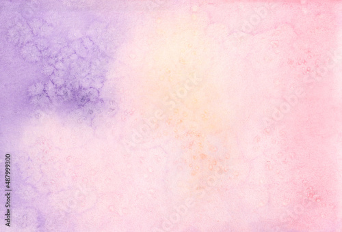 Сolorful abstract watercolor background. Pink. Violet