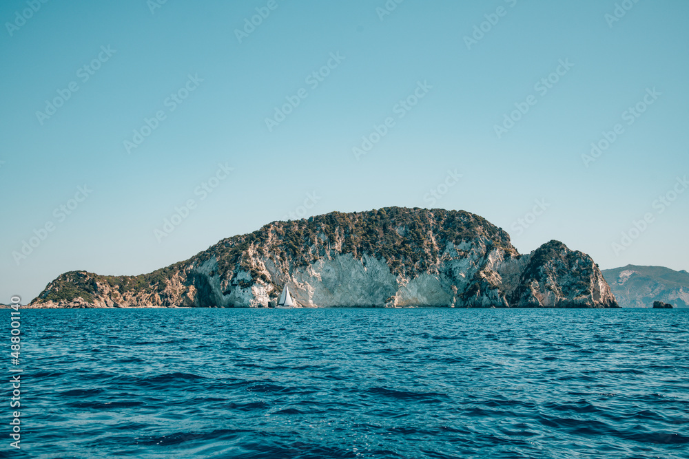sea and rocks. Zakynthos Greece