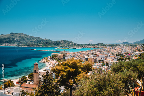 view of the city Zakynthos Greece