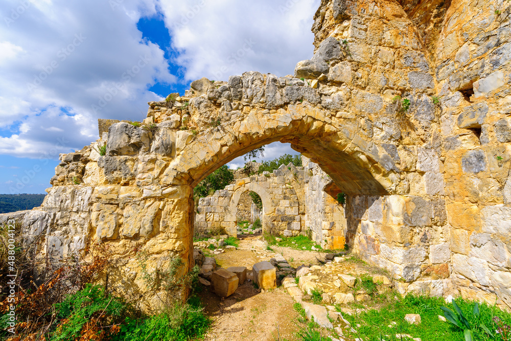 Ruins of the Crusader Montfort Castle