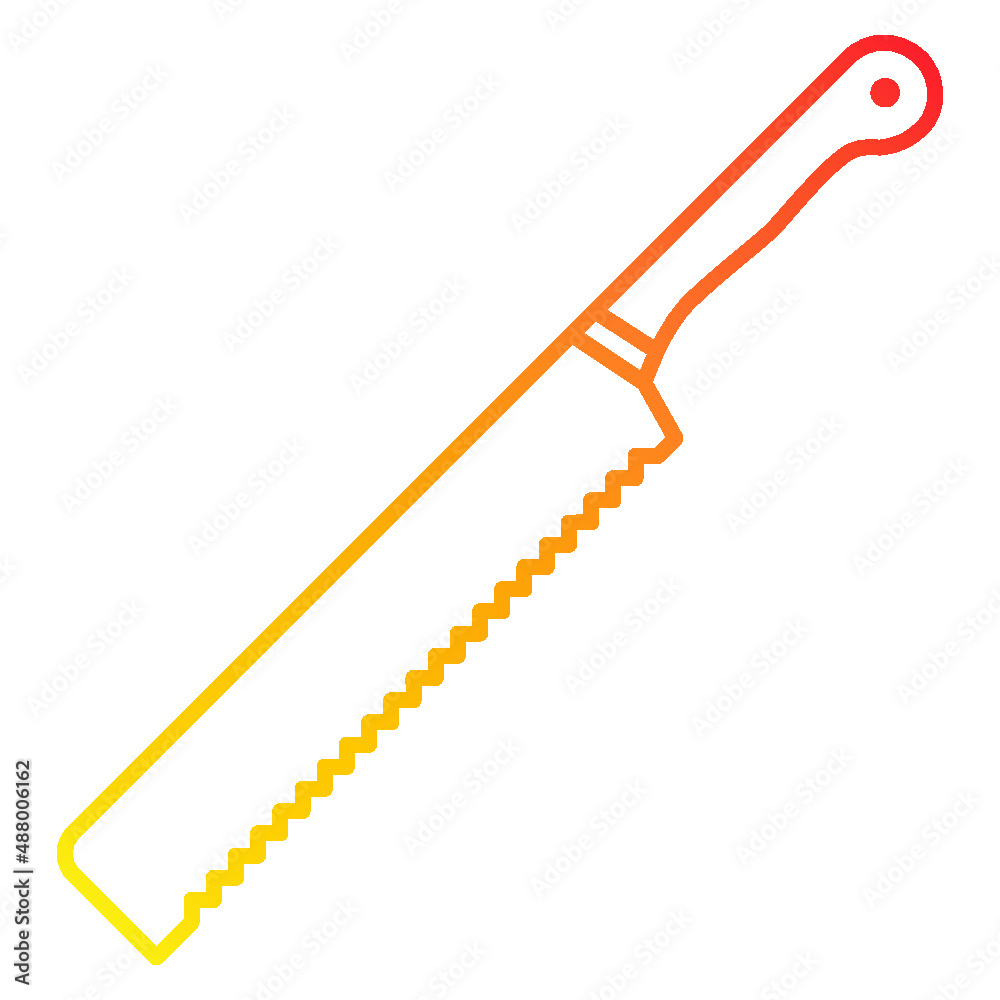 Illustration of Handsaw design icon Illustration of Handsaw design icon