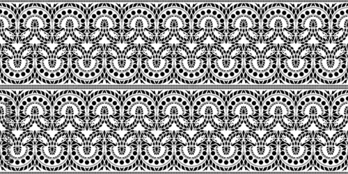 Traditional indian background. Seamless pattern.Vector. 伝統的なインドのパターン
