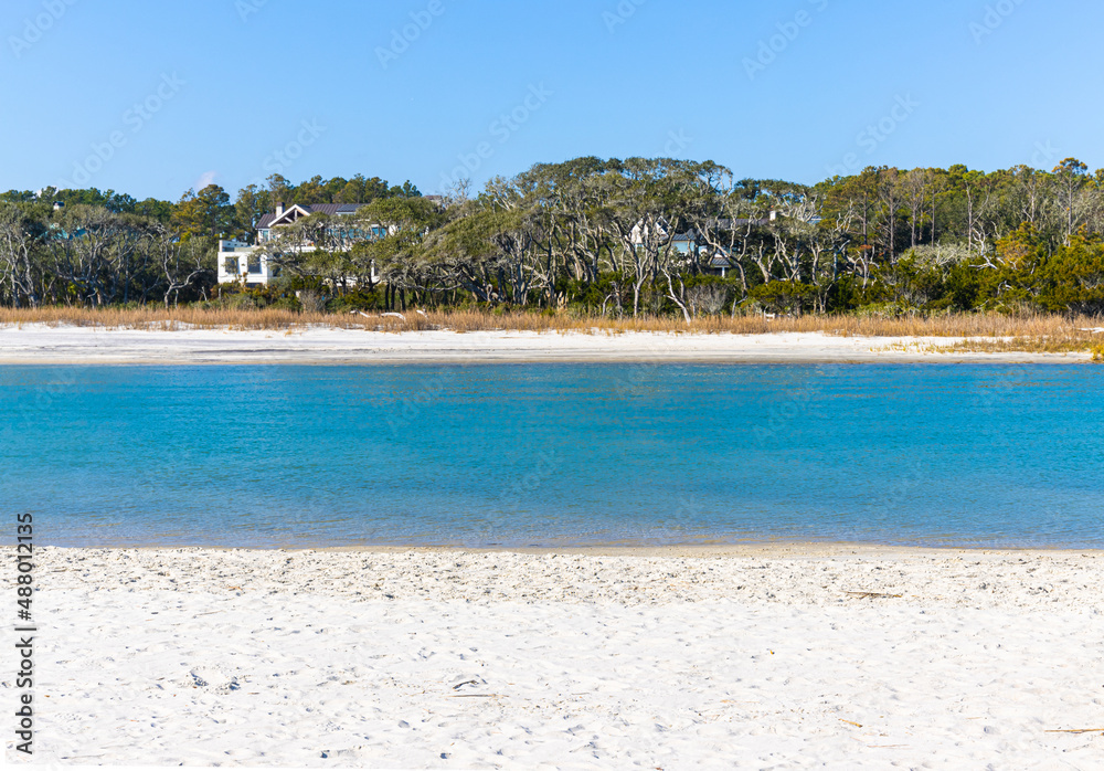 Coastal Forest on Pawley's Inlet, Pawley's Island, South Carolina, USA Coastal Forest on Pawley's Inlet, Pawley's Island, South Carolina, USA