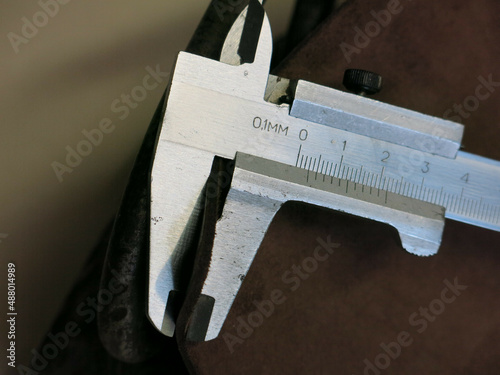 Vernier caliper leather photo