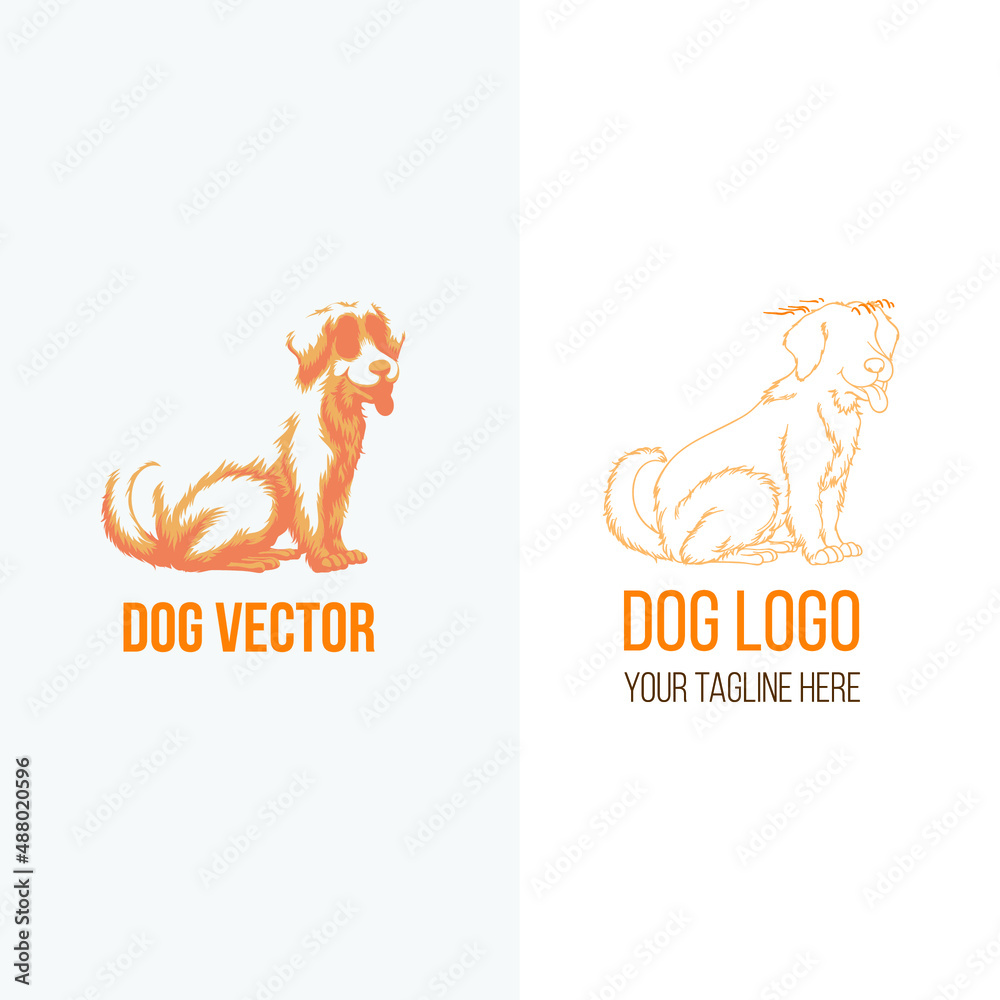 Fototapeta premium illustration of dog