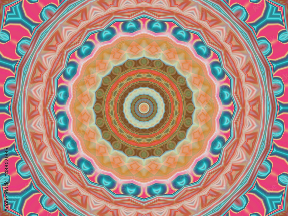 mandala mystical pattern with circles