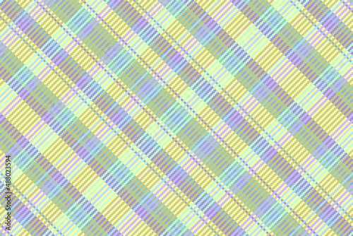 Seamless tartan plaid pattern background with pastel color.