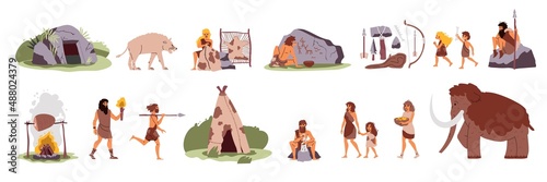 Primitive People Icon Set