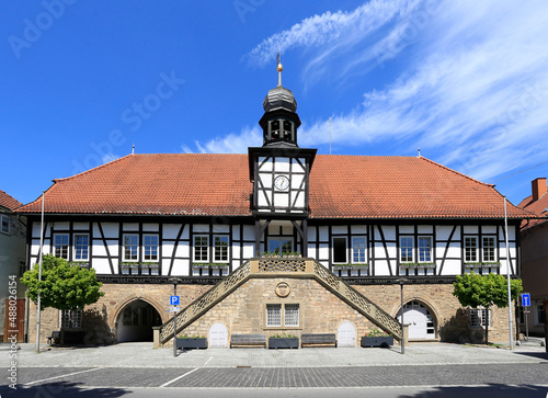 Rathaus, Ostheim, Unterfranken, Bayern, Deutschland, Europa  --
Town Hall, Ostheim, Lower Franconia, Bavaria, Germany, Europe
