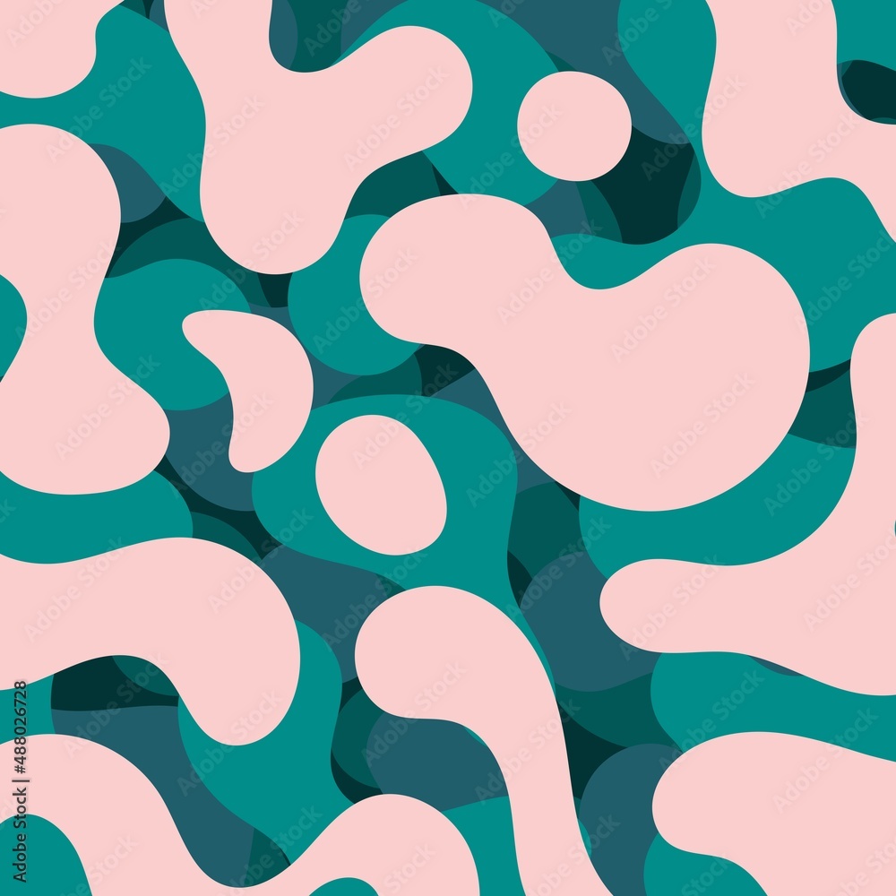 blue pink color fluid art abstract background concept design vector illustration